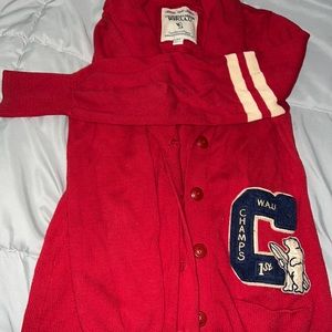 Discontinued WHO A U cardinal Cardigan